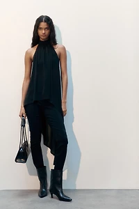 Asymmetric Halterneck Top