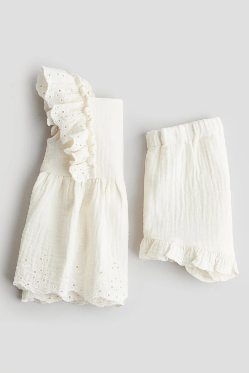 Ensemble 2 pièces en mousseline de coton