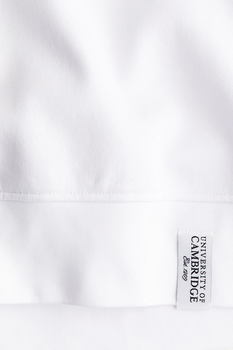 Rugby Shirt with Embroidered Motif