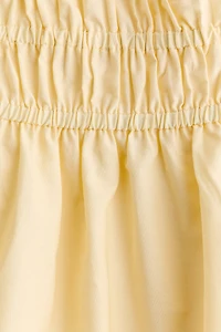 Cotton Dress with Tie-Top Shoulder Straps