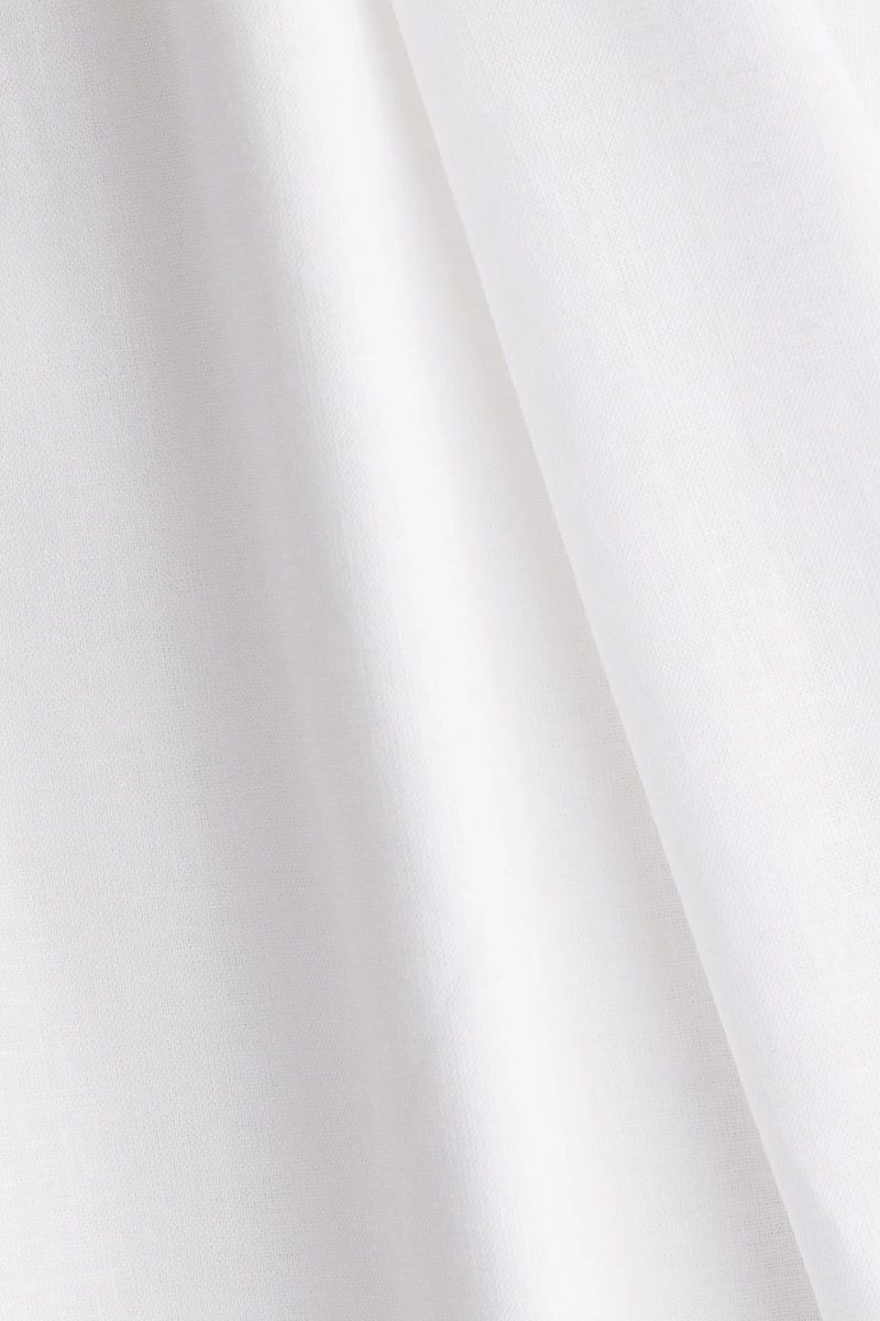Linen-Blend Skirt