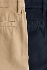 2-Pack Cotton Twill Chinos