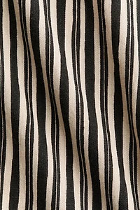 Linen-Blend Peplum Top