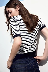 T-shirt en fin tricot