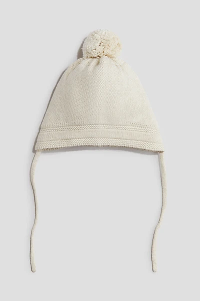 Knit Beanie with Chin Strap