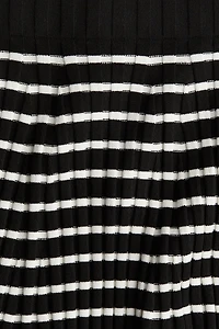 Rib-knit A-line Skirt