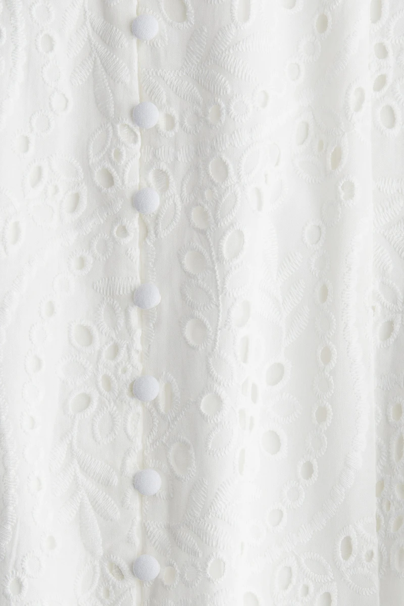 Eyelet-Embroidered Strappy Dress