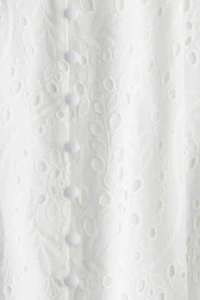 Eyelet-Embroidered Strappy Dress