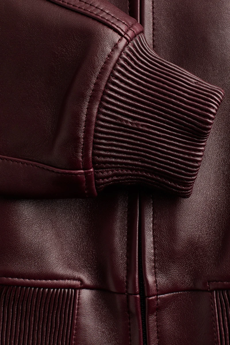 Blouson d'aviateur en cuir