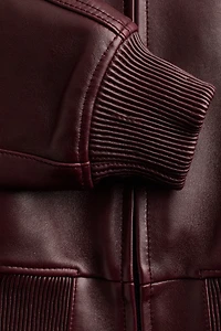 Blouson d'aviateur en cuir