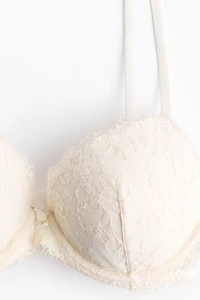 Soutien-gorge pigeonnant brodé