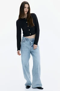 Cable-Knit-Look Cardigan