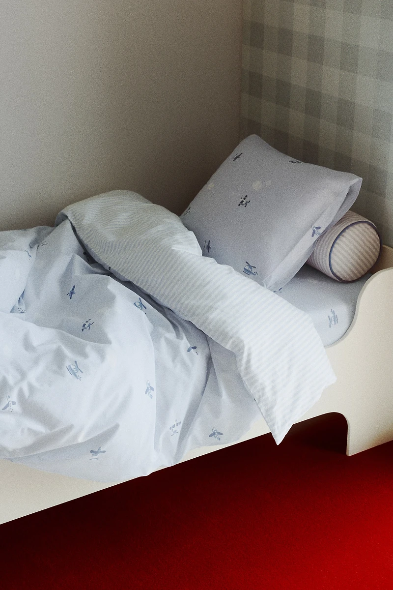 Patterned Cotton Duvet Cover Set