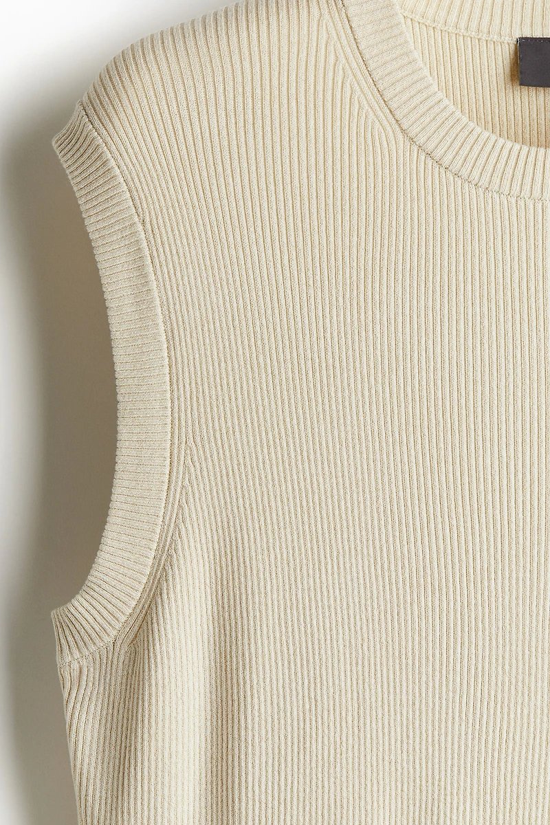Slim Fit Glittery Sweater Vest
