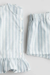 Ensemble 2 pièces avec blouse et short