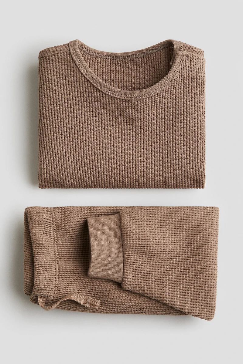 Ensemble en coton gaufré