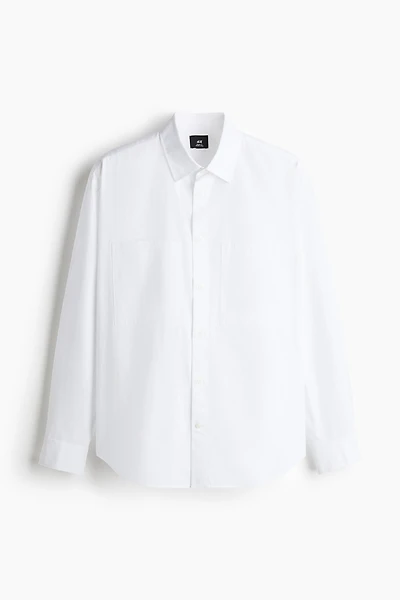 Loose Fit Poplin Shirt