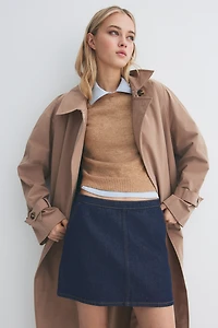 A-line mini skirt