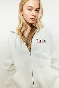 Veste grande taille imprimée avec capuchon