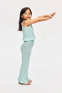 Cotton-Knit Strappy Top