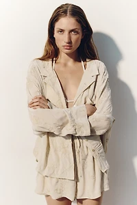 Embroidered Viscose Resort Shirt