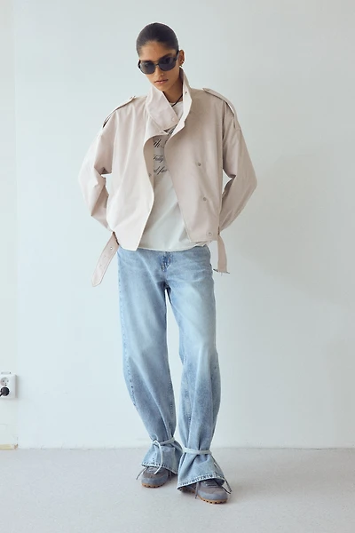 Veste grande taille avec ceinture