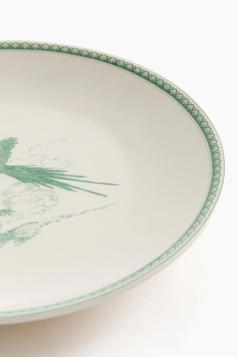 Porcelain Side Plate with Motif