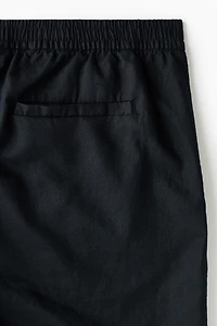 Regular-Fit Linen-Blend Shorts