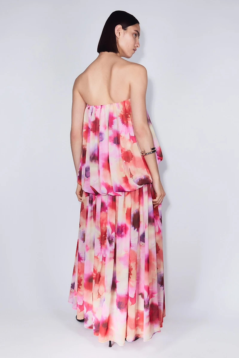 Chiffon Bandeau Dress