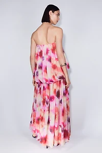 Chiffon Bandeau Dress