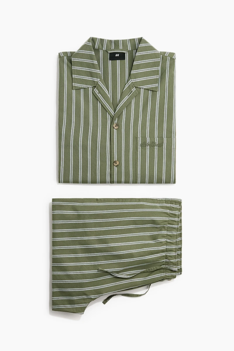 Poplin Pajama Shirt and Pants