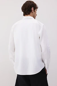 Regular-Fit Linen-Blend Shirt