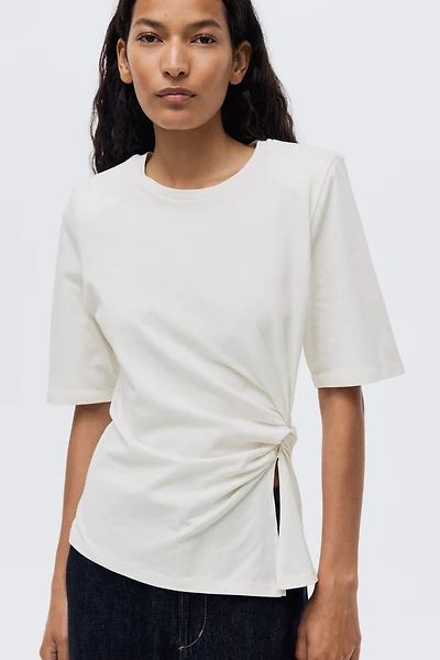 T-shirt avec détail torsadé