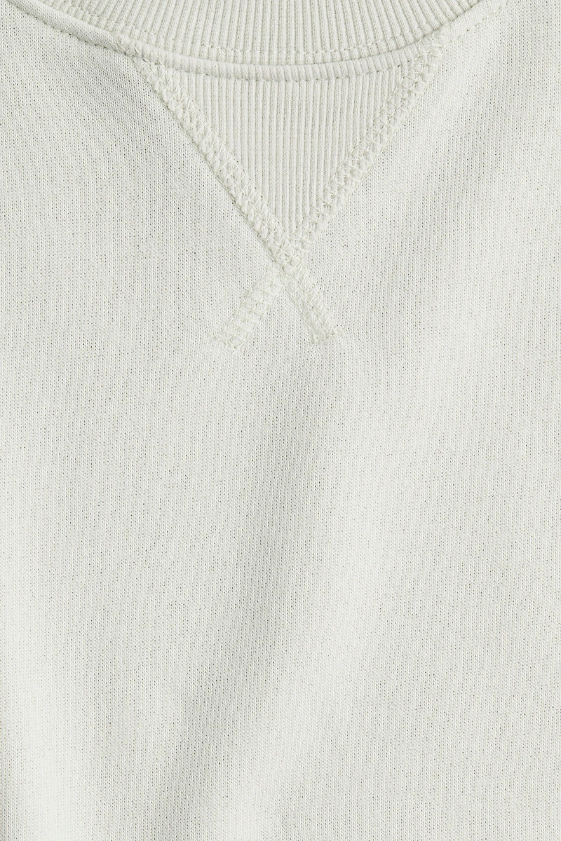 Oversized Short-Sleeved Sweatshirt