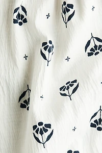 Robe à manches volants en coton