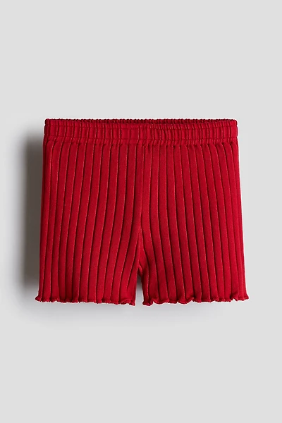 Rib-knit Shorts