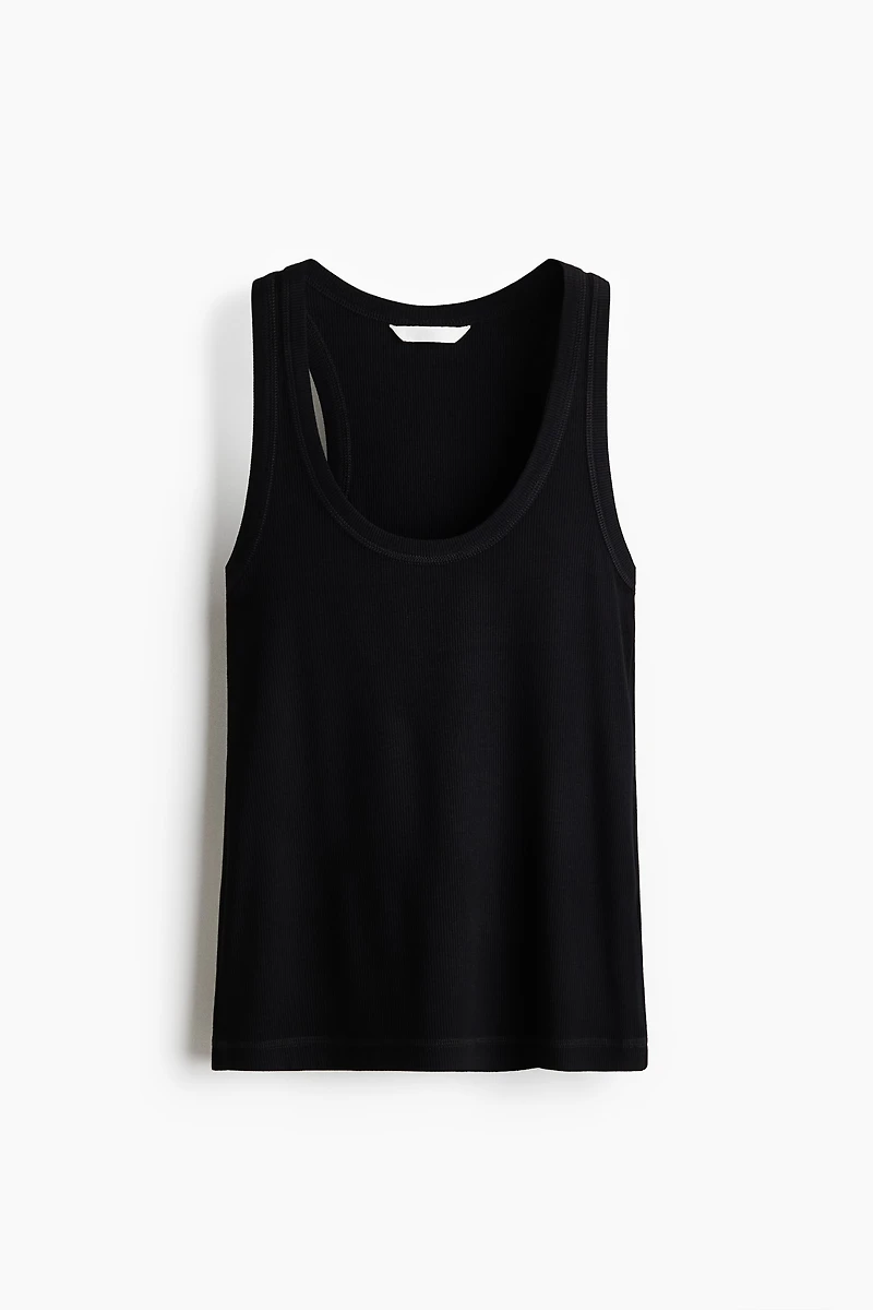 Ribbed Viscose Tank Top