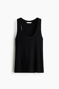 Ribbed Viscose Tank Top