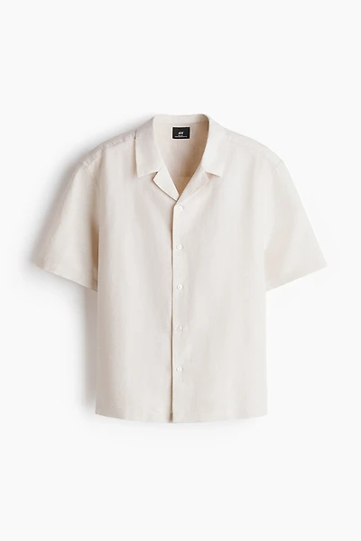 Relaxed-Fit Linen-Blend Resort Shirt