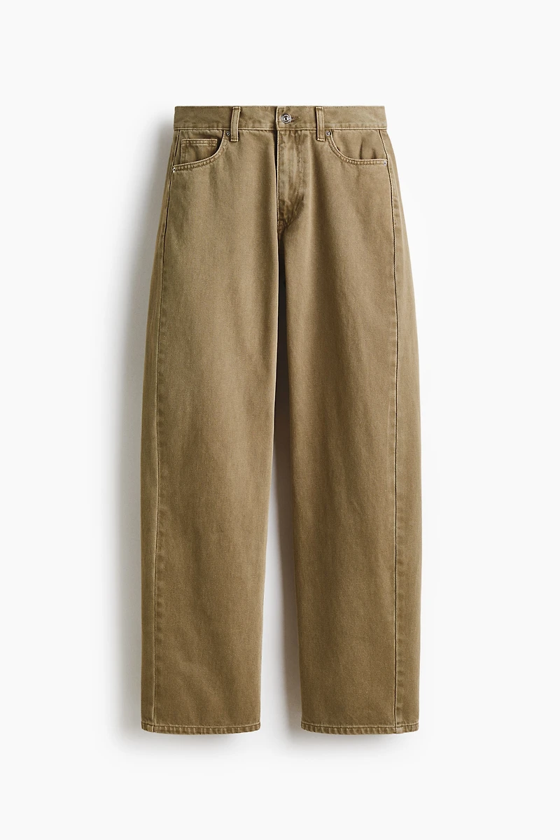 Barrel Regular Waist Jeans