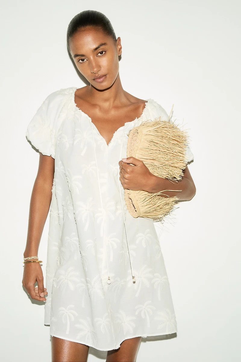 Embroidered Tunic Dress