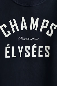 Loose-Fit Motif-Detail T-Shirt