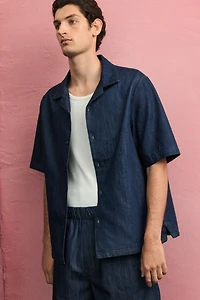Regular-Fit Denim Resort Shirt