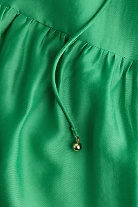 Oversized Tie-Belt Dress