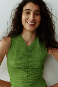 Robe en jersey à effet drapé