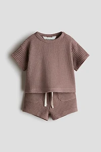 2-Piece Waffled Cotton Set