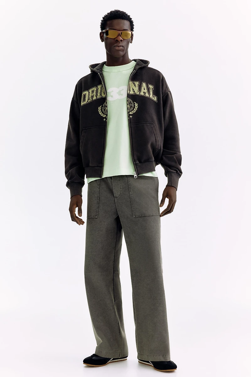 Veste imprimée grande taille avec capuche