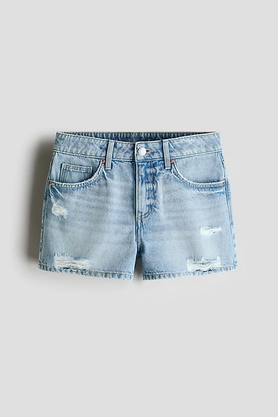Relaxed-Fit Denim Shorts