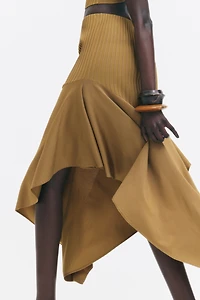 Jupe asymétrique en tricot