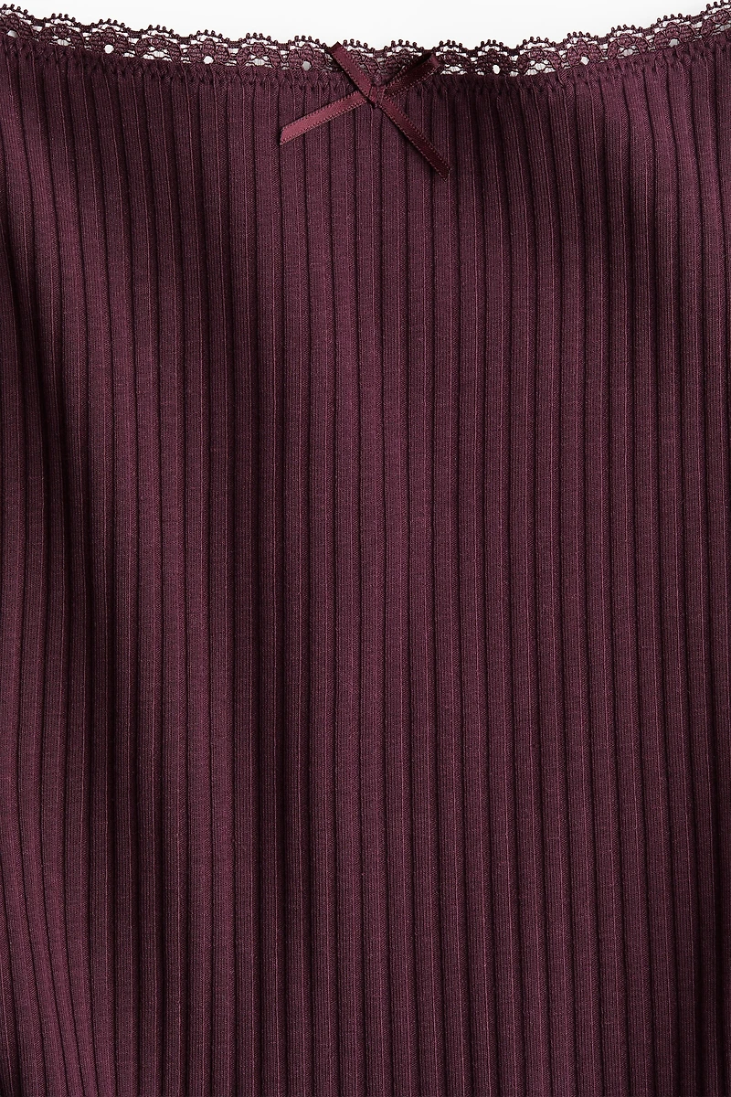 Lace-Trimmed Strappy Top